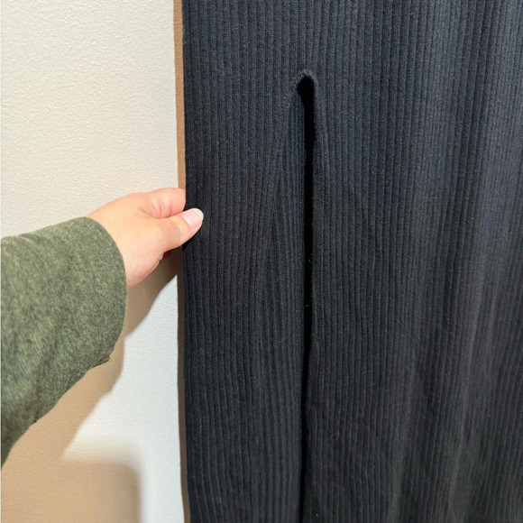 Reformation Black Ribbed Maxi Dress - Picture 2 of 6